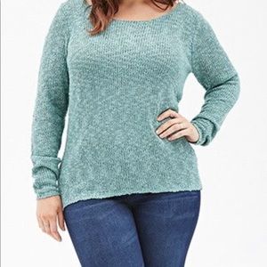 Forever21+ blue sweatshirt